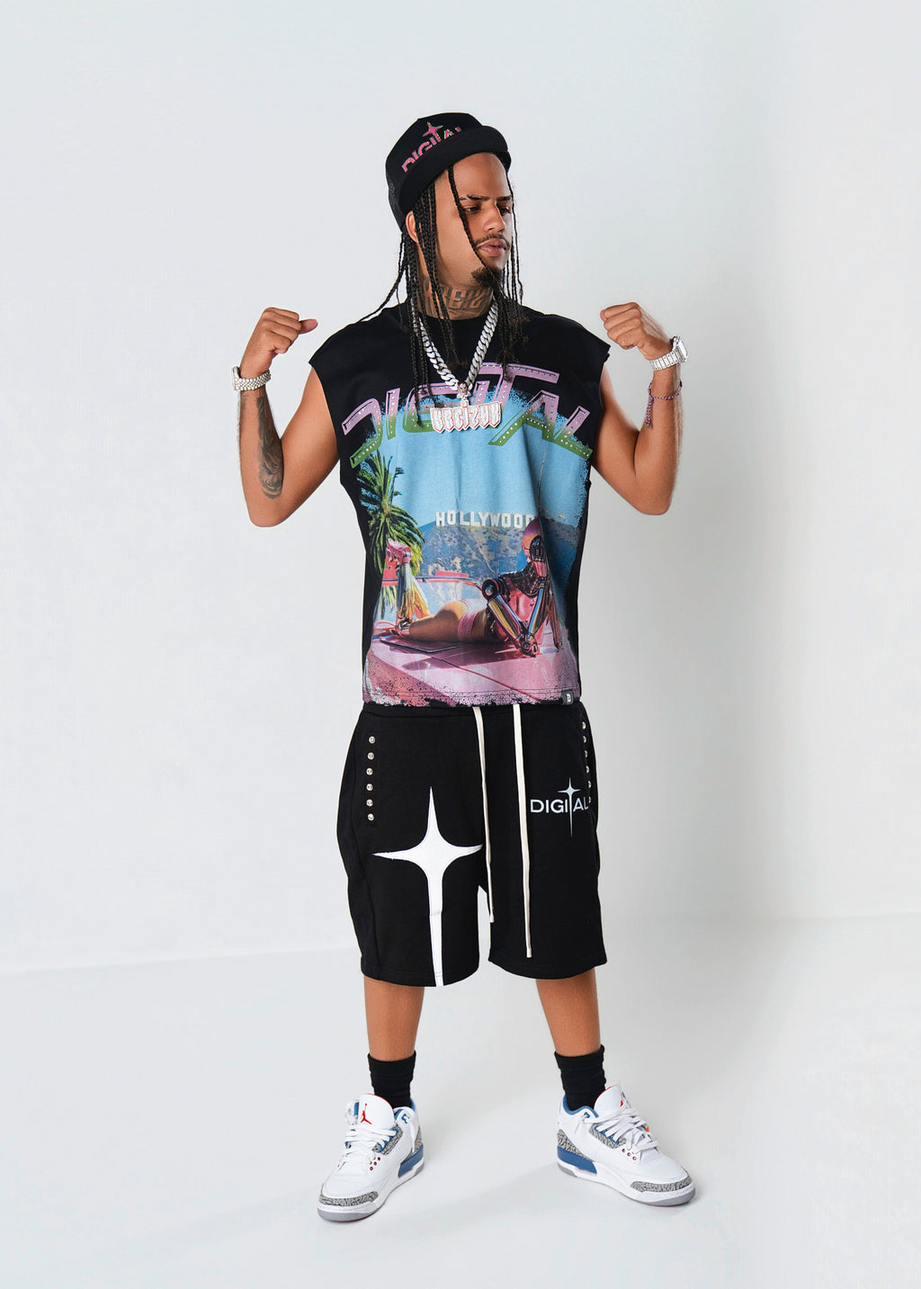 DIGITAL LA SLEEVELESS TEE