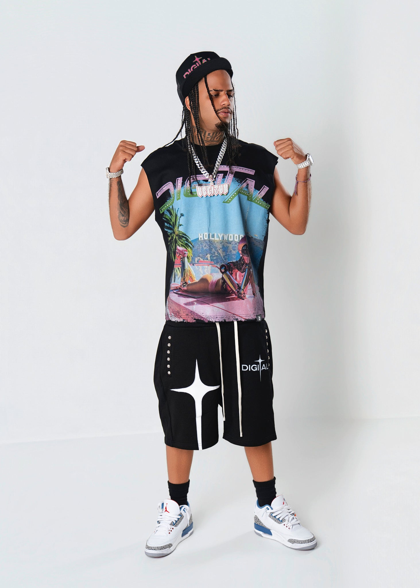 DIGITAL LA SLEEVELESS TEE