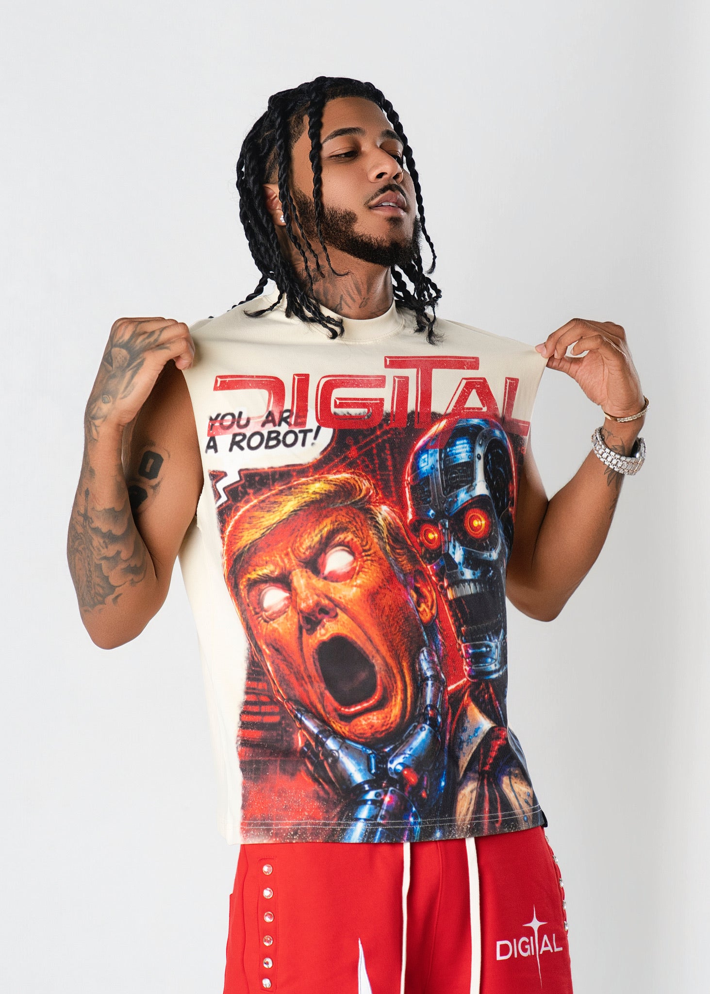 DIGITAL FDT SLEEVELESS TEE