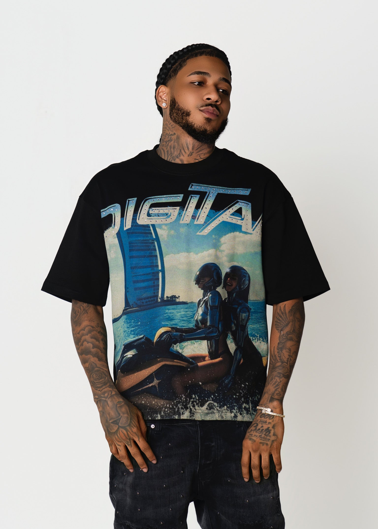 Jet ski digital T-shirt