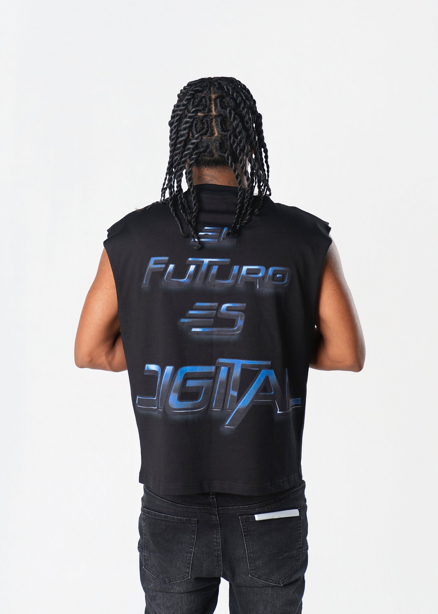 DIGITAL VIRTUAL GIRL SLEEVELESS TEE