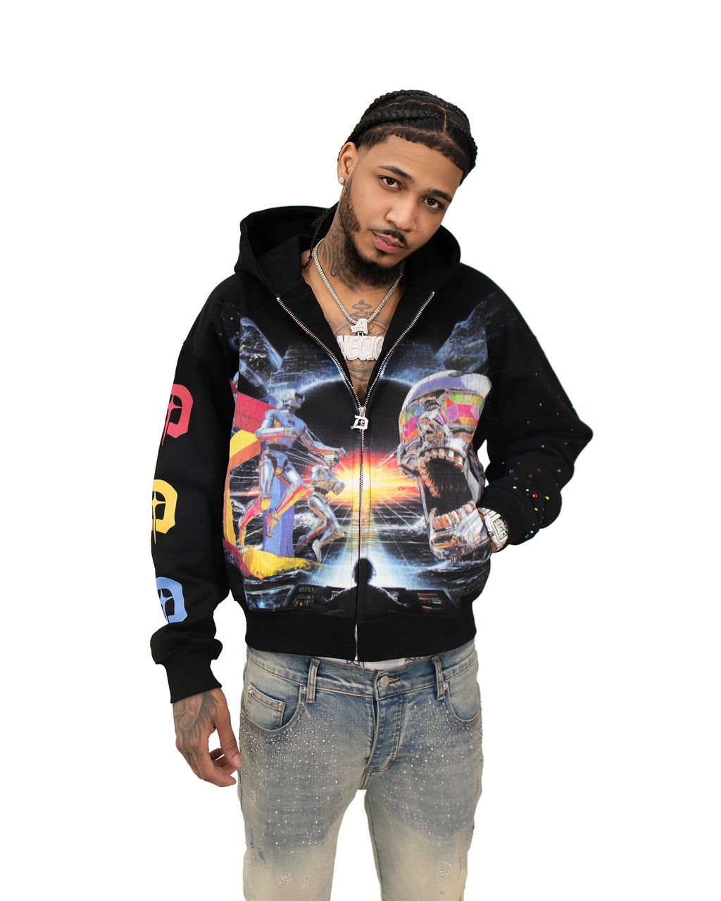 Gamer space digital hoodie