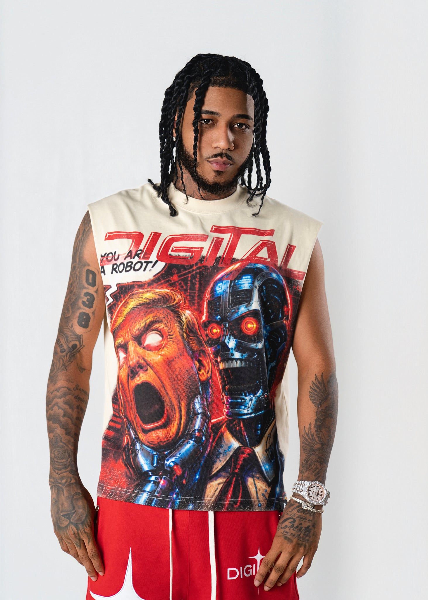 DIGITAL FDT SLEEVELESS TEE