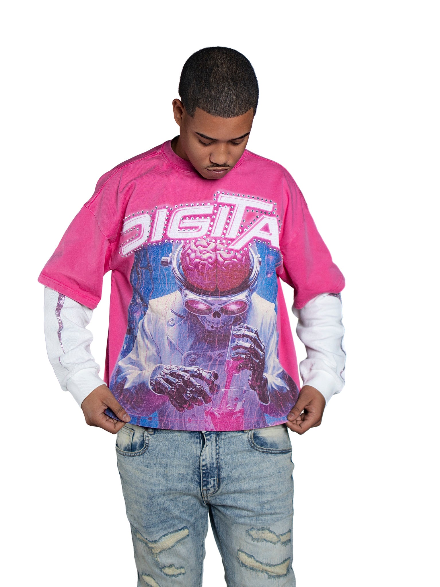 DIGITAL Pink Lab Long-Sleeved Tee