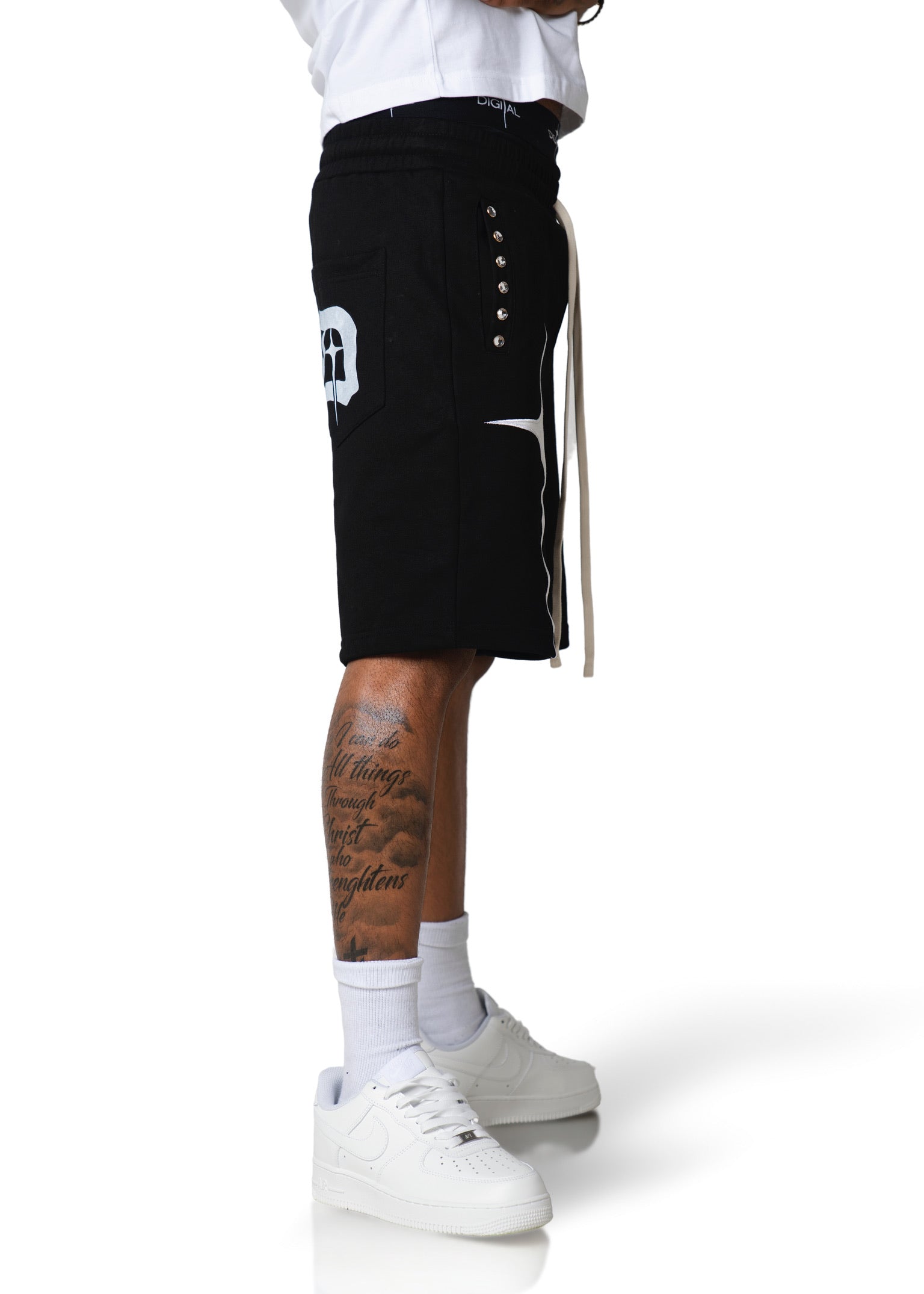 Digital OG logo shorts - Black