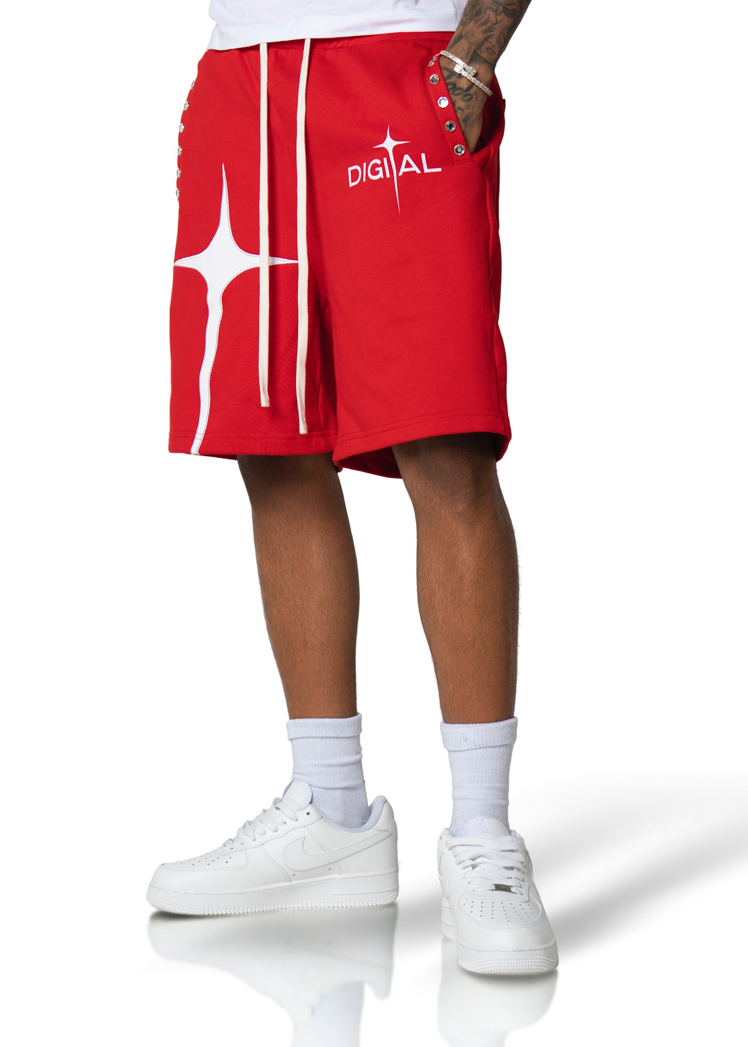 Digital OG logo shorts - Red