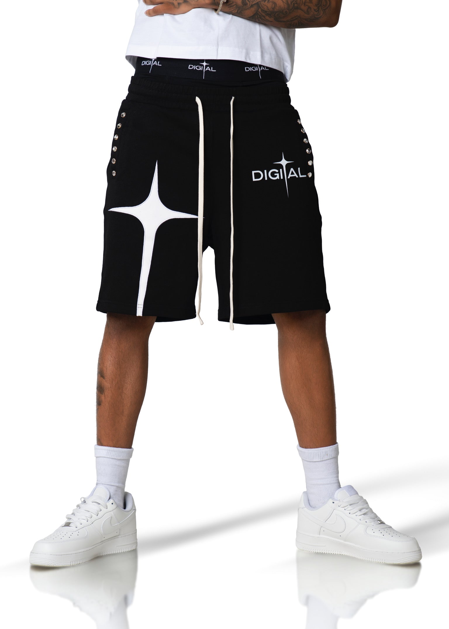 Digital OG logo shorts - Black